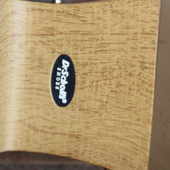 SALE! Dr. Scholl's Faux Wooden Bottom Classic Clogs Honey & Gold size 9 M NWT's - Picture 12 of 13